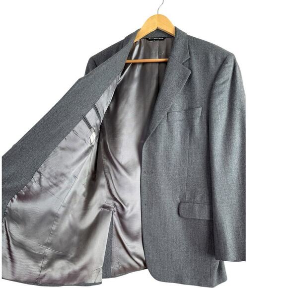 Jack Victor Italian Wool Linden Cut Blazer 3-Button Sport Coat Suit Jacket, 40R - Picture 7 of 13
